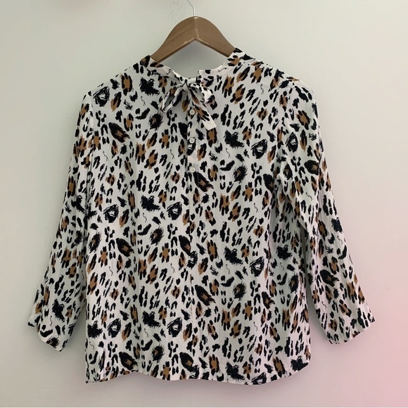 & Other Stories Button Back Top 6 Leopard Print - Picture 2 of 7